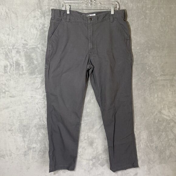 Carhartt Force Pants Men 38x34 (*38x31) Relaxed 102291 Rugged Flex Workwear Gray - Picture 1 of 10